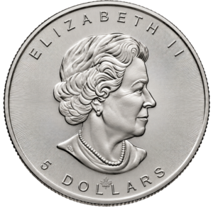 1 OUNCE CANADIAN SILVER MAPLE LEAF (RANDOM YEAR)