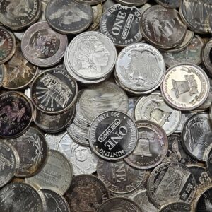 1 OUNCE ASSORTED SILVER ROUNDS