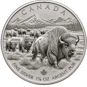 1 1/4 OUNCE SILVER CANADIAN BISON