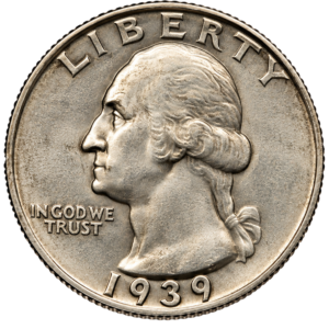 US 90% BU WASHINGTON QUARTER (In Increments of $1 Face Value)