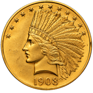 VF $10 INDIAN GOLD EAGLE