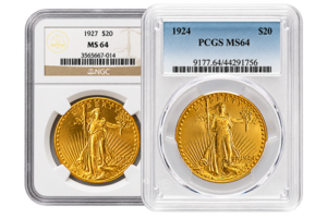 MS64 $20 SAINT GAUDENS GOLD DOUBLE EAGLE