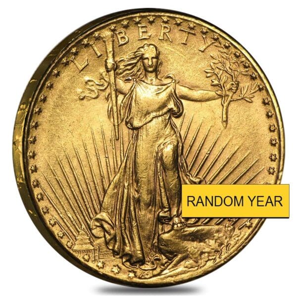 LIGHTLY POLISHED $20 SAINT GAUDENS