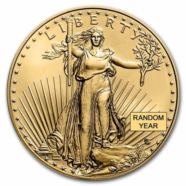 1/2 OUNCE GOLD AMERICAN EAGLE (RANDOM YEAR)