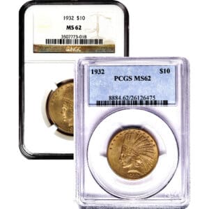 MS62 $10 INDIAN GOLD EAGLE