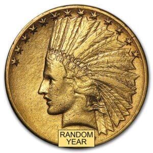 XF $10 INDIAN GOLD EAGLE