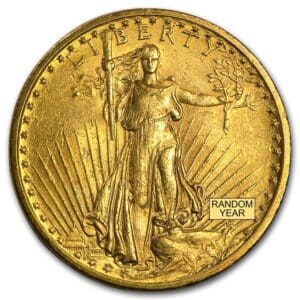 VF $20 SAINT GAUDENS GOLD DOUBLE EAGLE