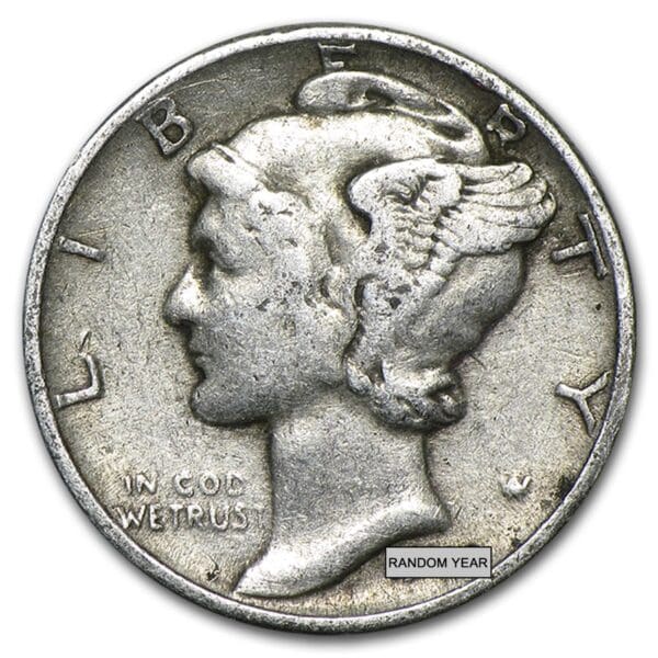 U.S. 90% SILVER MERCURY DIMES (In Increments of $1 Face Value)