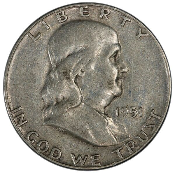 U.S. 90% SILVER FRANKLIN HALF DOLLAR (In Increments of $1 Face Value)