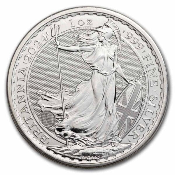 1 OUNCE SILVER BRITANNIA KING CHARLES 2024 - Image 2
