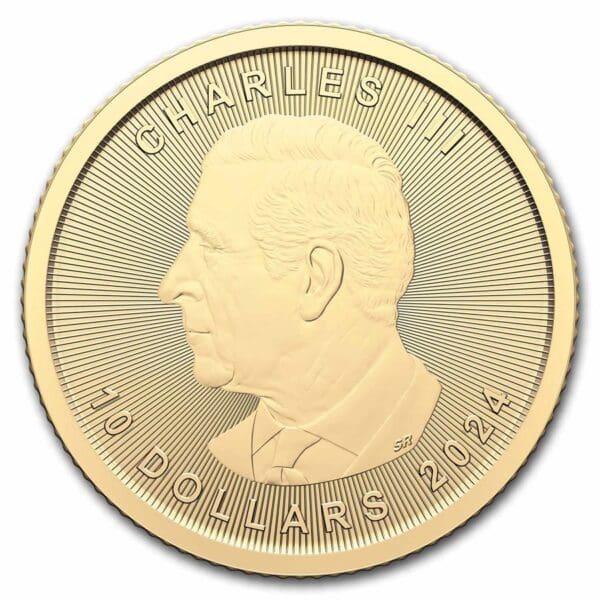 1/4 OUNCE GOLD CANADIAN MAPLE LEAF 2024 - Image 2