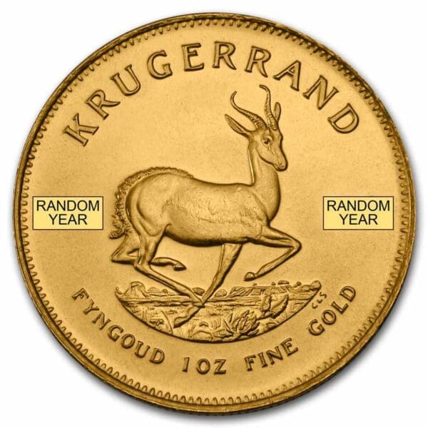 1 OUNCE GOLD SOUTH AFRICAN KRUGERRAND (RANDOM YEAR) - Image 2