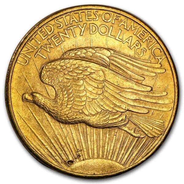 MS62 $20 SAINT GAUDENS GOLD DOUBLE EAGLE - Image 3