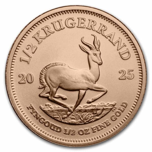 1/2 OUNCE GOLD SOUTH AFRICAN  KRUGERRAND (RANDOM YEAR)