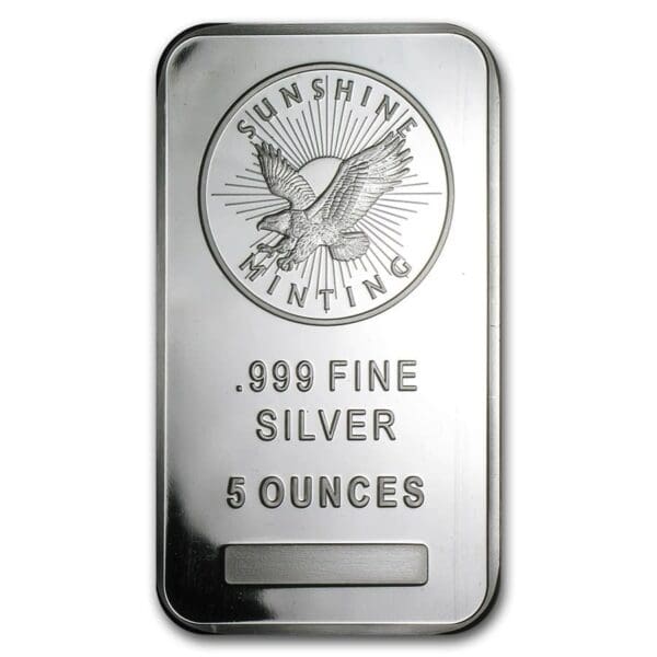 5 OUNCE SUNSHINE SILVER BAR