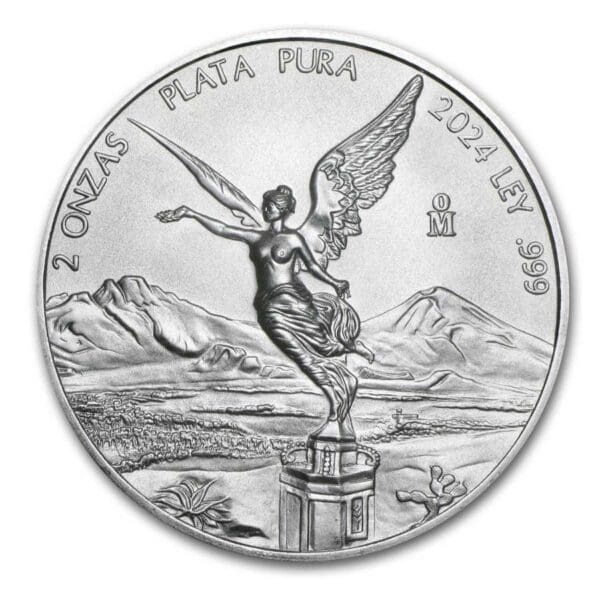 2 OUNCE MEXICAN SILVER LIBERTAD 2024