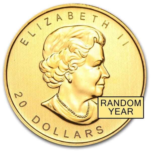 1/2 OUNCE GOLD CANADIAN MAPLE LEAF (RANDOM YEAR) - Image 2