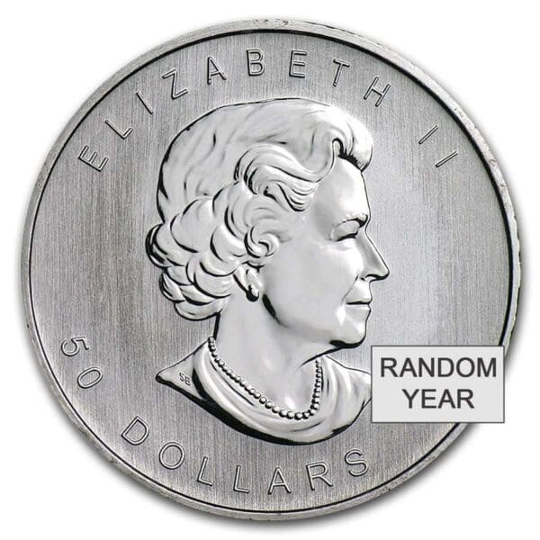 1 OUNCE PLATINUM CANADIAN MAPLE LEAF (RANDOM YEAR) - Image 2