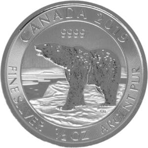 1/2 OUNCE SILVER CANADIAN POLAR BEAR (RANDOM YEAR)