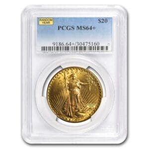 MS64 $20 SAINT GAUDENS GOLD DOUBLE EAGLE