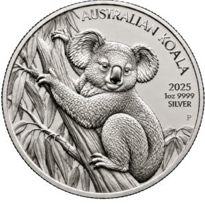 1 OUNCE AUSTRALIAN SILVER KOALA 2025