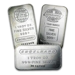 1 OUNCE ENGELHARD SILVER BAR