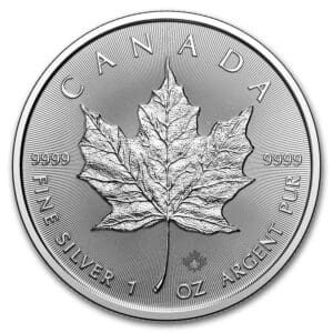 1 OUNCE SILVER CANADIAN MAPLE LEAF 2025