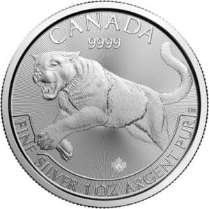 1 OUNCE CANADIAN SILVER COUGAR 2016