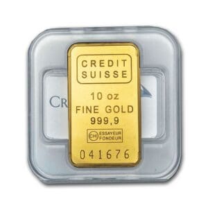 10 OUNCE GOLD BAR CREDIT SUISSE