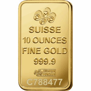 10 OUNCE GOLD PAMP BAR