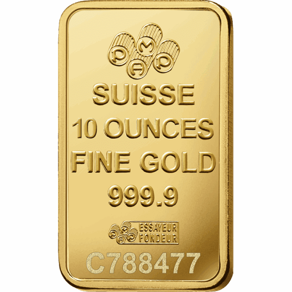 10 OUNCE GOLD PAMP BAR
