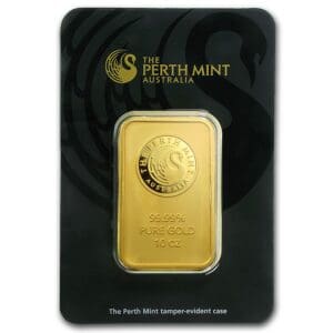 10 OUNCE PERTH MINT GOLD BAR