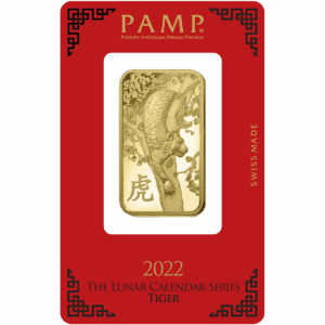 1 OUNCE PAMP SUISSE GOLD TIGER BAR