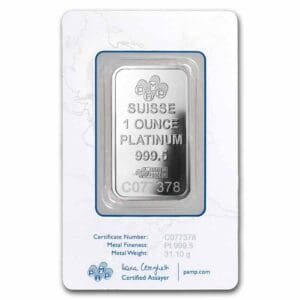 1 OUNCE PLATINUM PAMP BAR