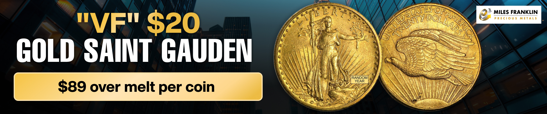 VF $20 Saint Gauden
