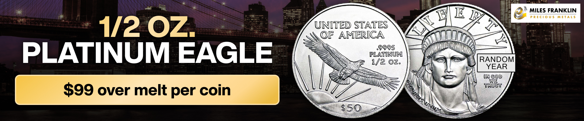 Platinum Eagle 1/2 oz