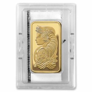 10 OUNCE GOLD PAMP FORTUNA VERISCAN BAR