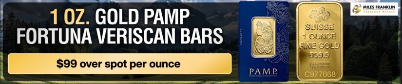 1 Ounce Gold Pamp Fortuna Veriscan Bar