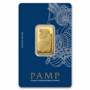 1/2 OUNCE GOLD PAMP FORTUNA VERISCAN BAR